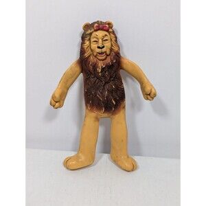 Vintage 1989 Turner Cowardly Lion Wizard Of Oz Toy Figure, New York Bendable 6"